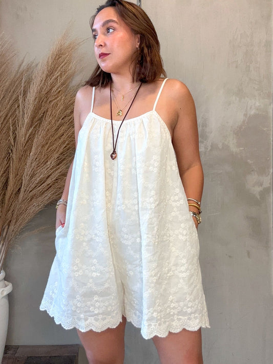 Stacy Embroidery Romper