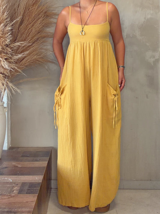 Annika Mustard Jumpsuit