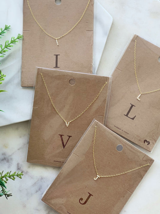 Gold Rhinestone Initials