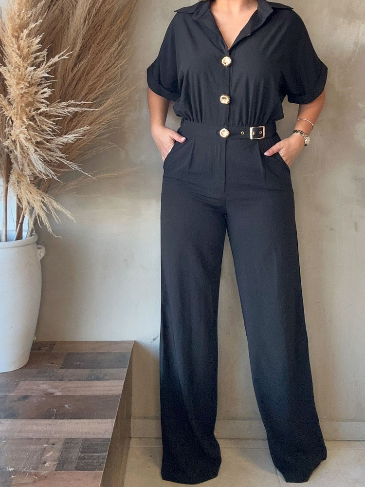 FINAL SALE - Onyx Black Jumpsuit