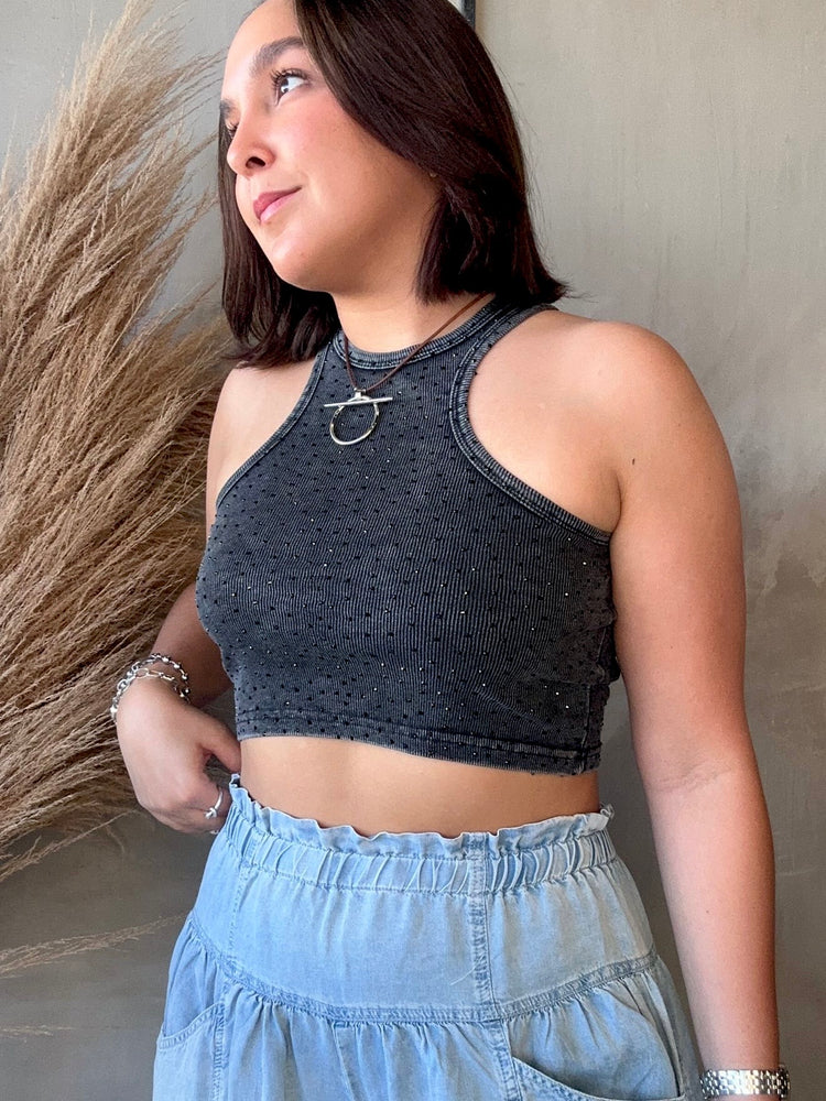 Beth Black Tank Top