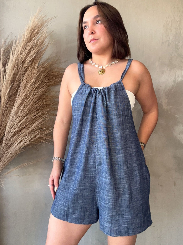 Gabrielle Denim Romper