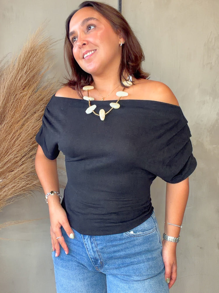 Simone Black Top