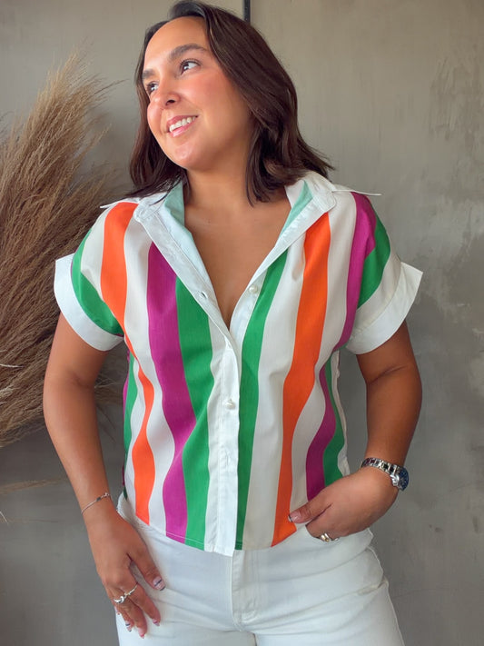 Antonia Striped Top