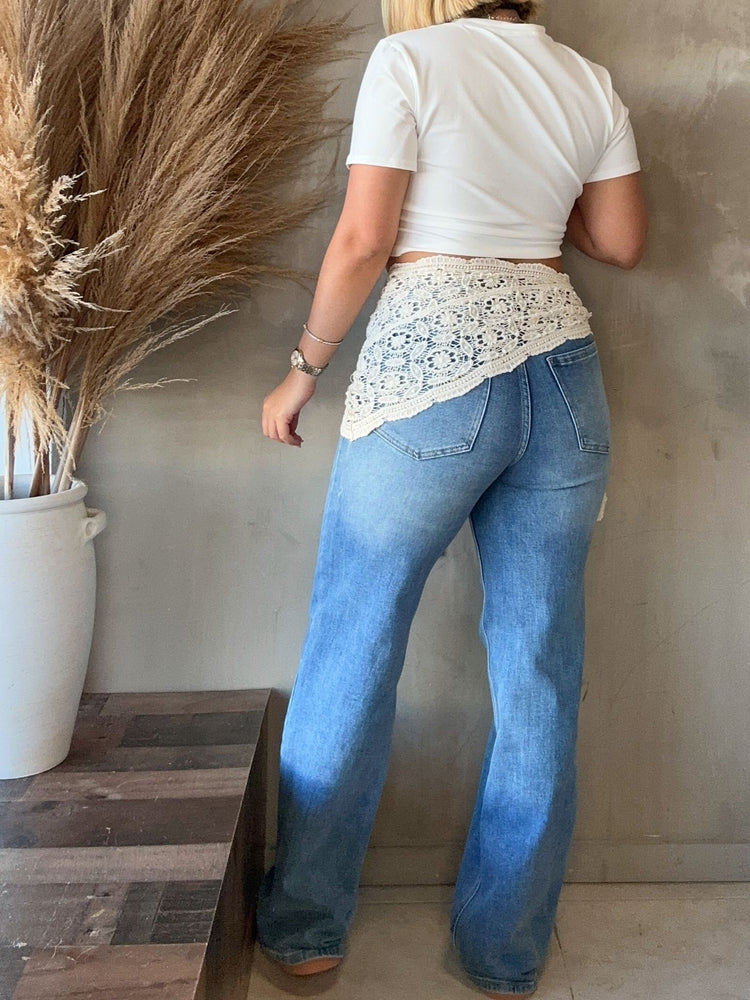 Crochet Detailed Jean