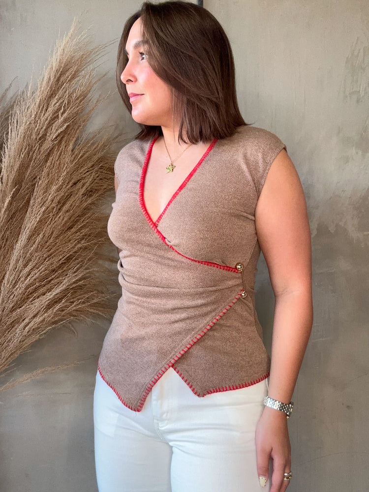 Stella Stitched Detail Top