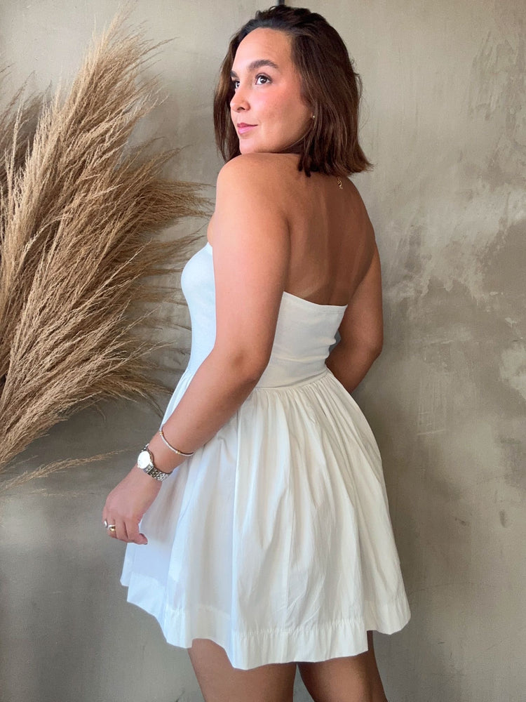 Ximena White Tube Dress