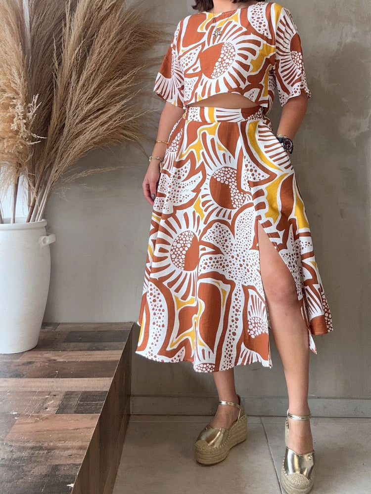Sunset Top & Skirt Set