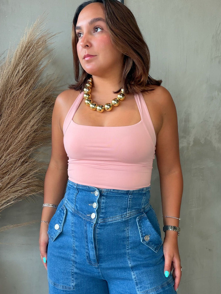 Itzel Blush Halter Top
