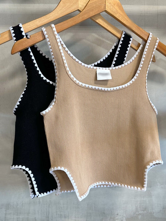 Linda Beige Contrast Basic