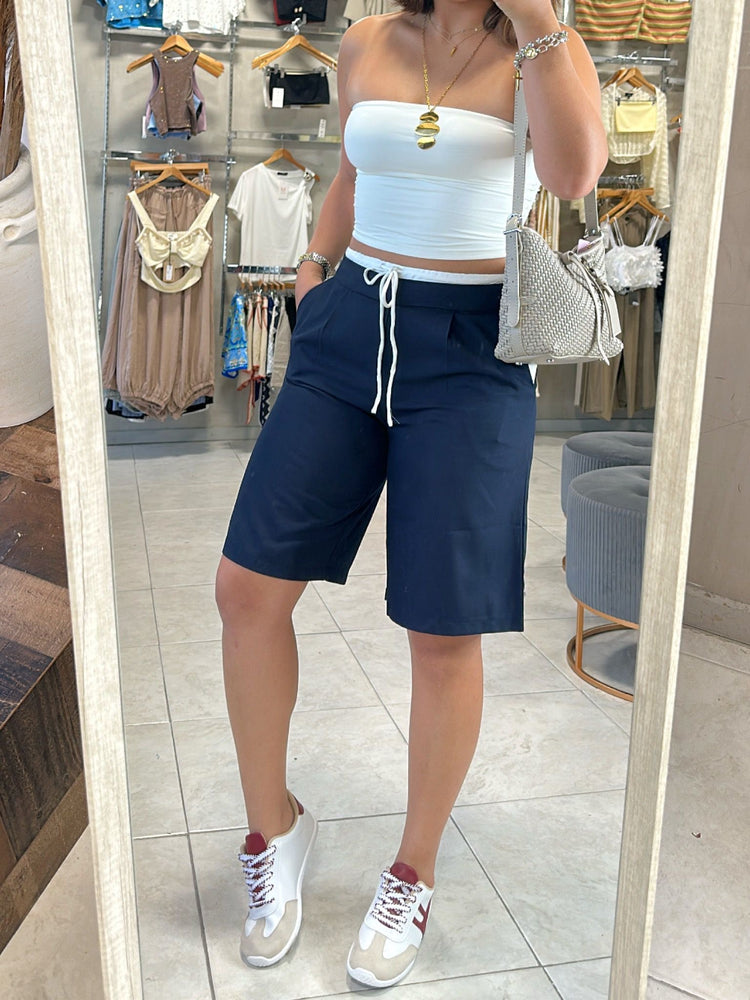 Noa Navy Bermuda Short