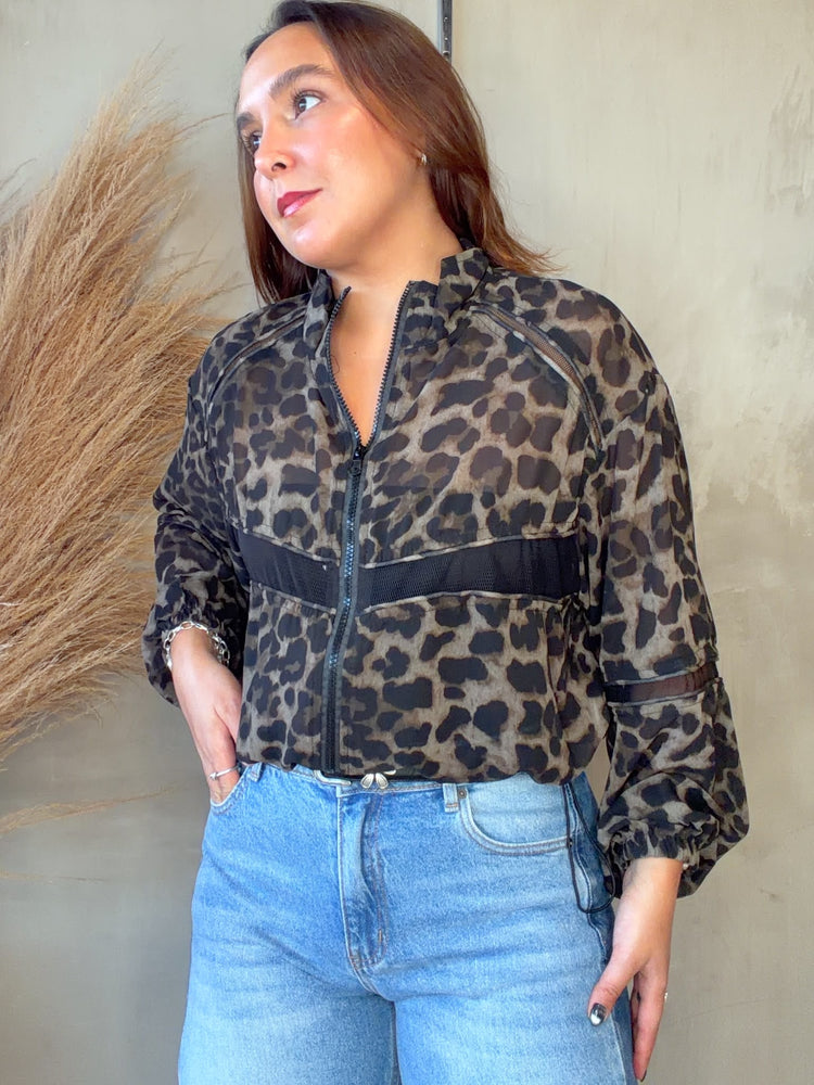 Quinn Leopard Jacket