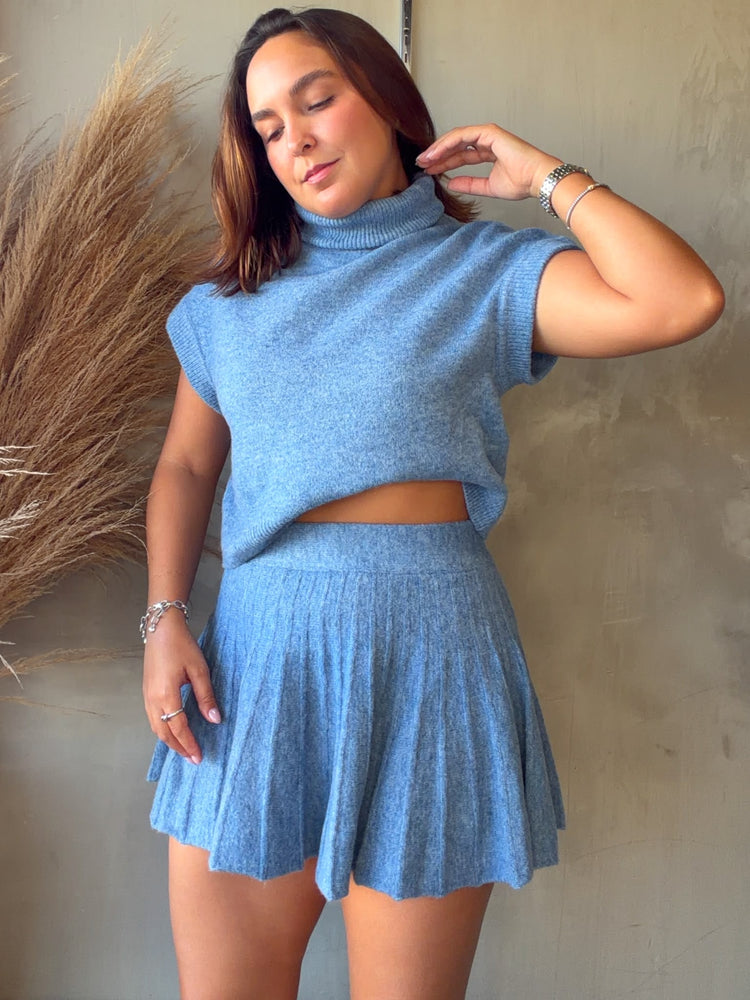 Janet Blue Knit Set