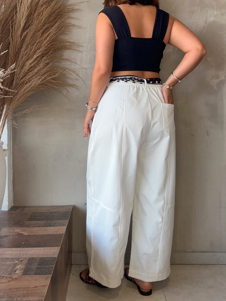 Aixa Bandana White Pant