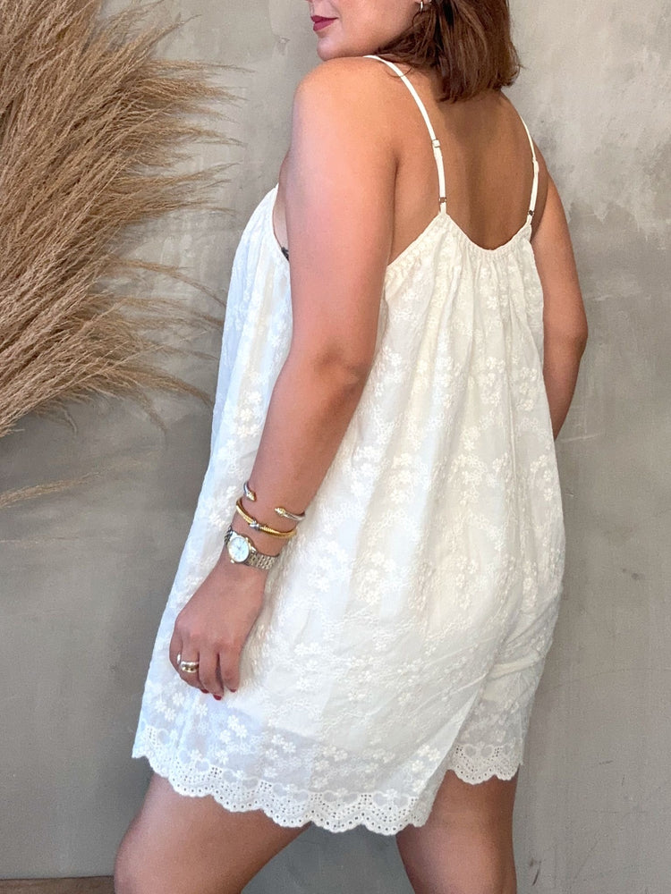 Stacy Embroidery Romper