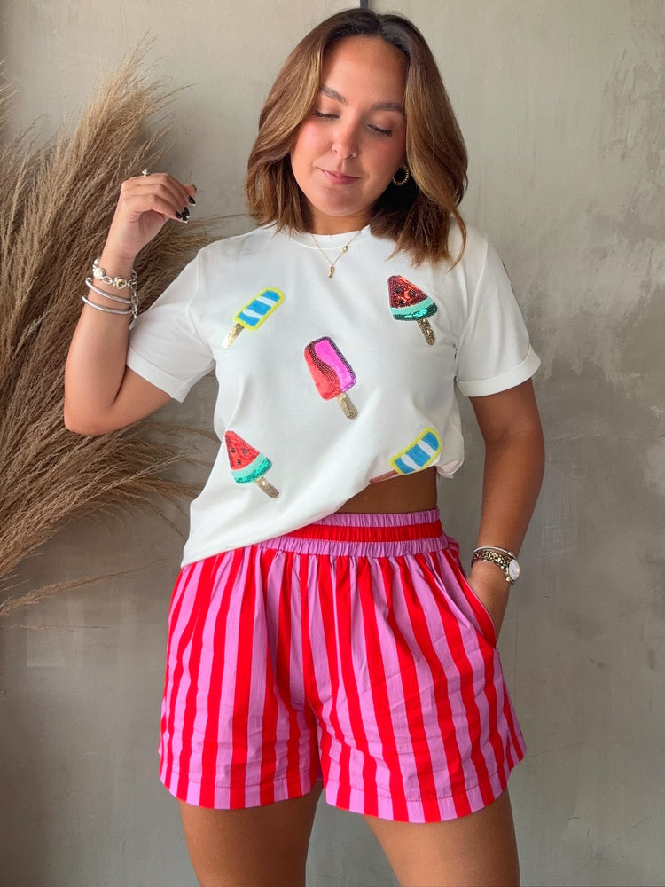 Popsicle Sequin Tee