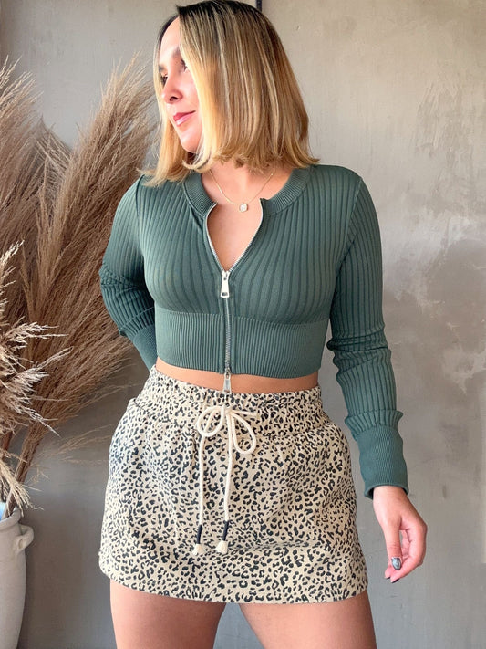 FINAL SALE - Naomi Animal Print Skort