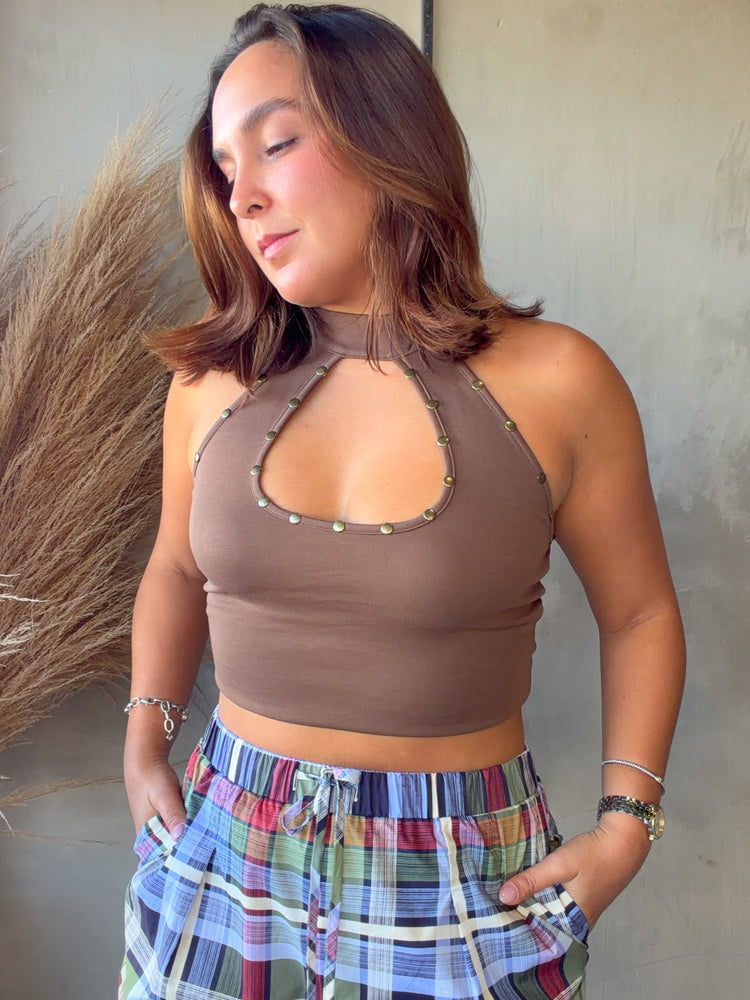 Ivy Mocha Halter Top