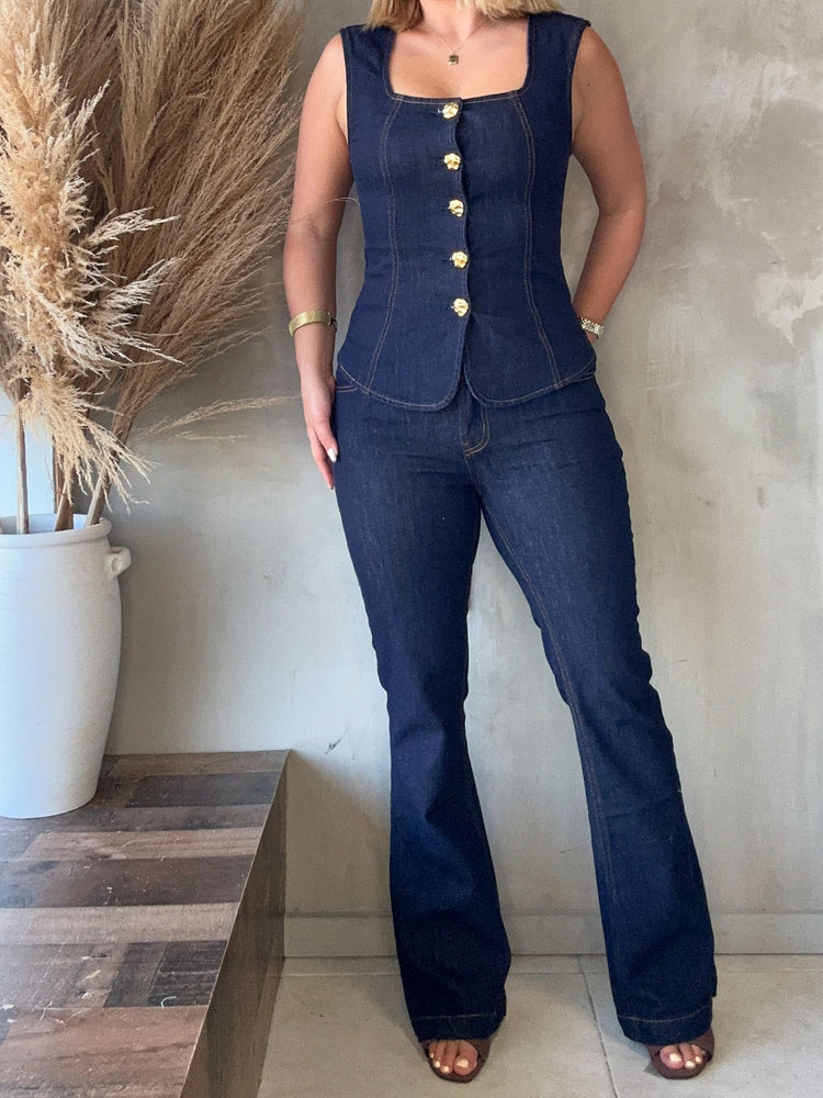FINAL SALE - Alba Dark Denim Jean