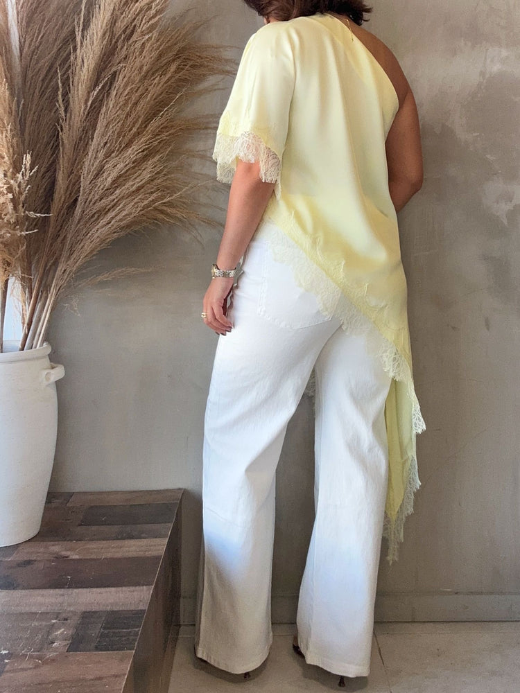 Camilla Yellow Lace Top