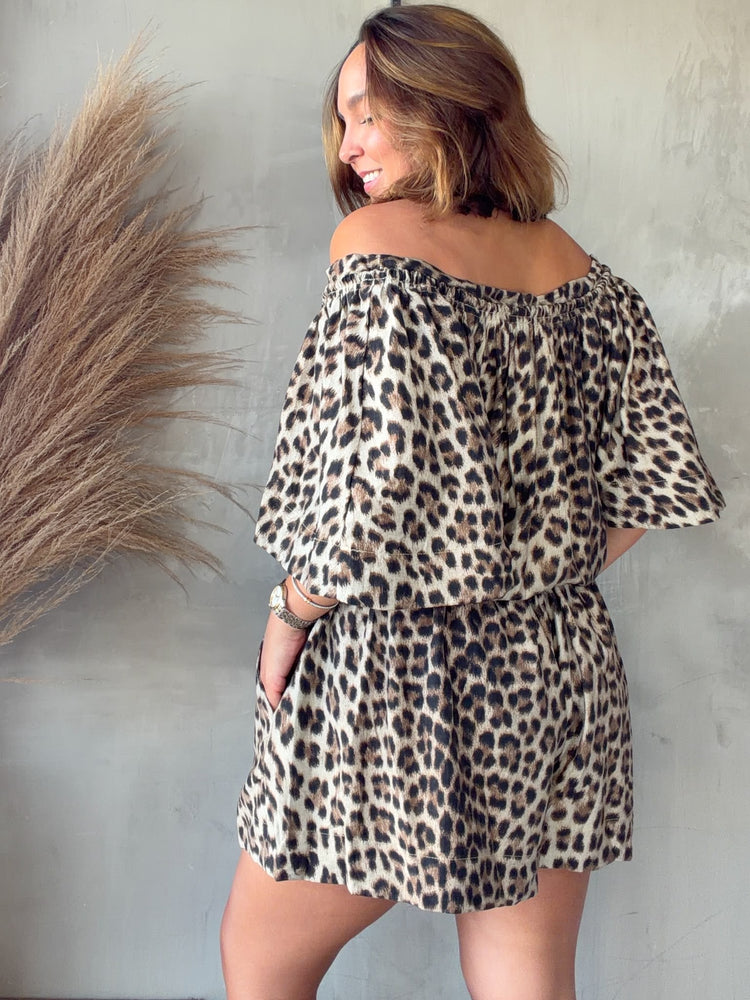 Alba Animal Print Romper