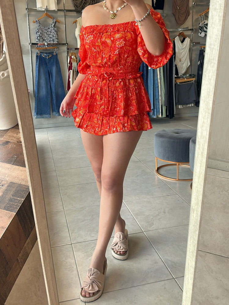 FINAL SALE - Orange Romper
