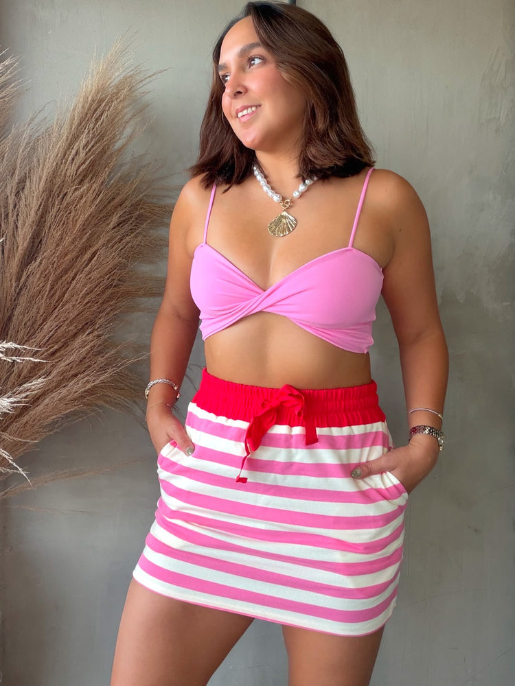 Jamil Striped Skirt