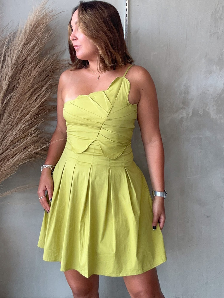 Danielle Leaf Detail Dress