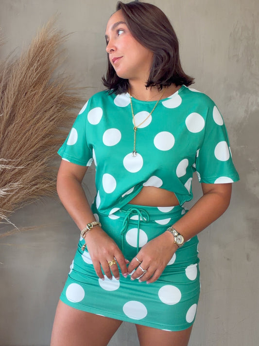 Tamara Green Polka Dots Set