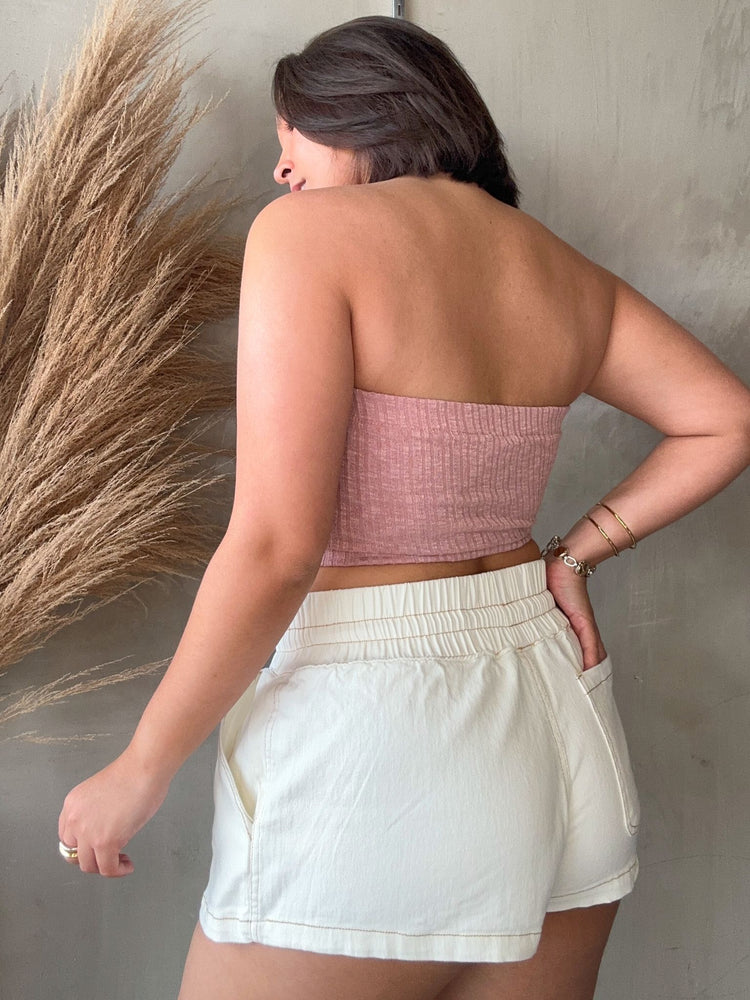 Stacy Mauve Tube Top