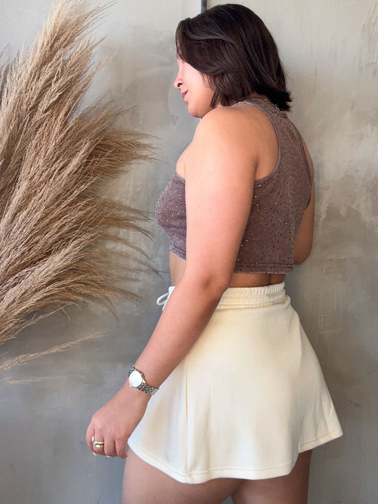 Beth Mocha Tank Top