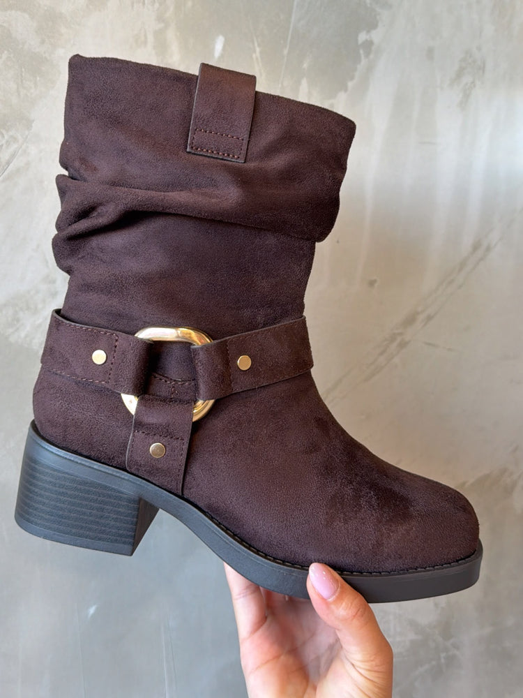 Chocolate Suede Boots