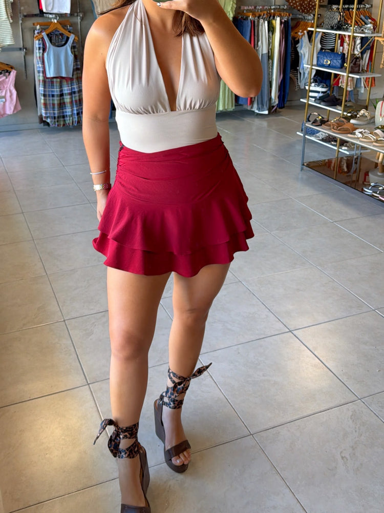 Nancy Red Skort