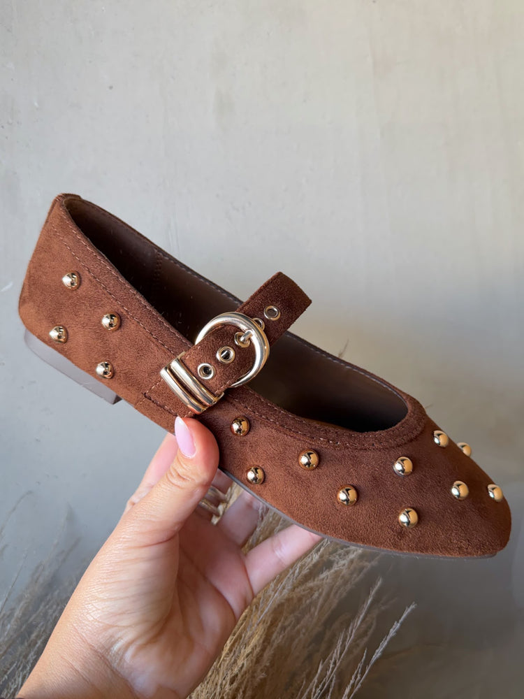 Maya Brown Beads Flat