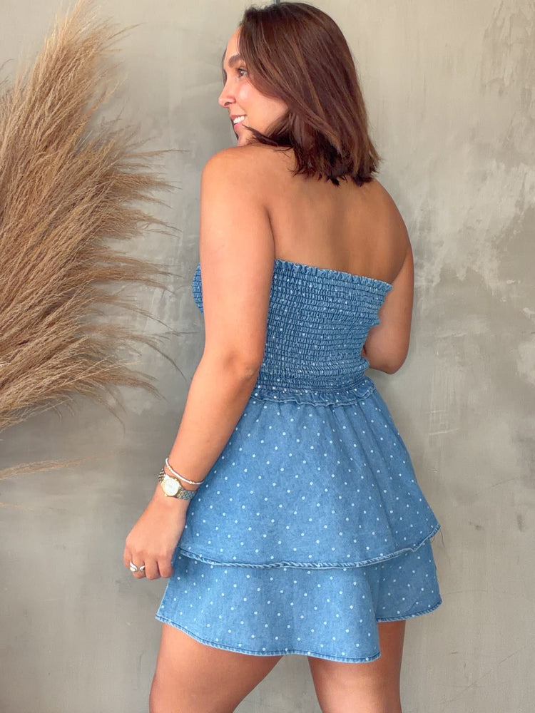 Polka Dots Smocked Romper