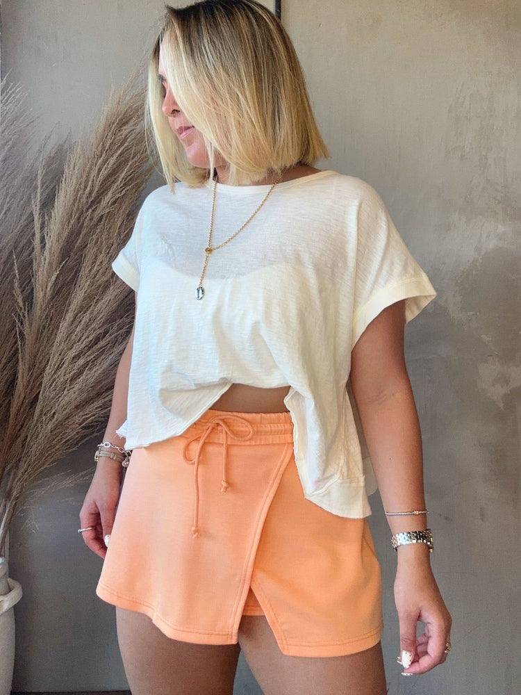 Brenda Open Back Tee