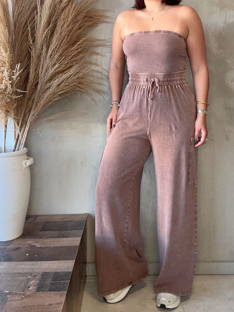 Lydia Mocha Jumpsuit