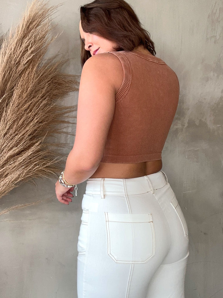 Ambar Tan Basic Top