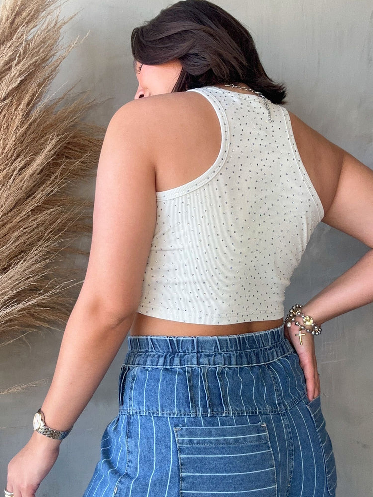 Beth White Tank Top