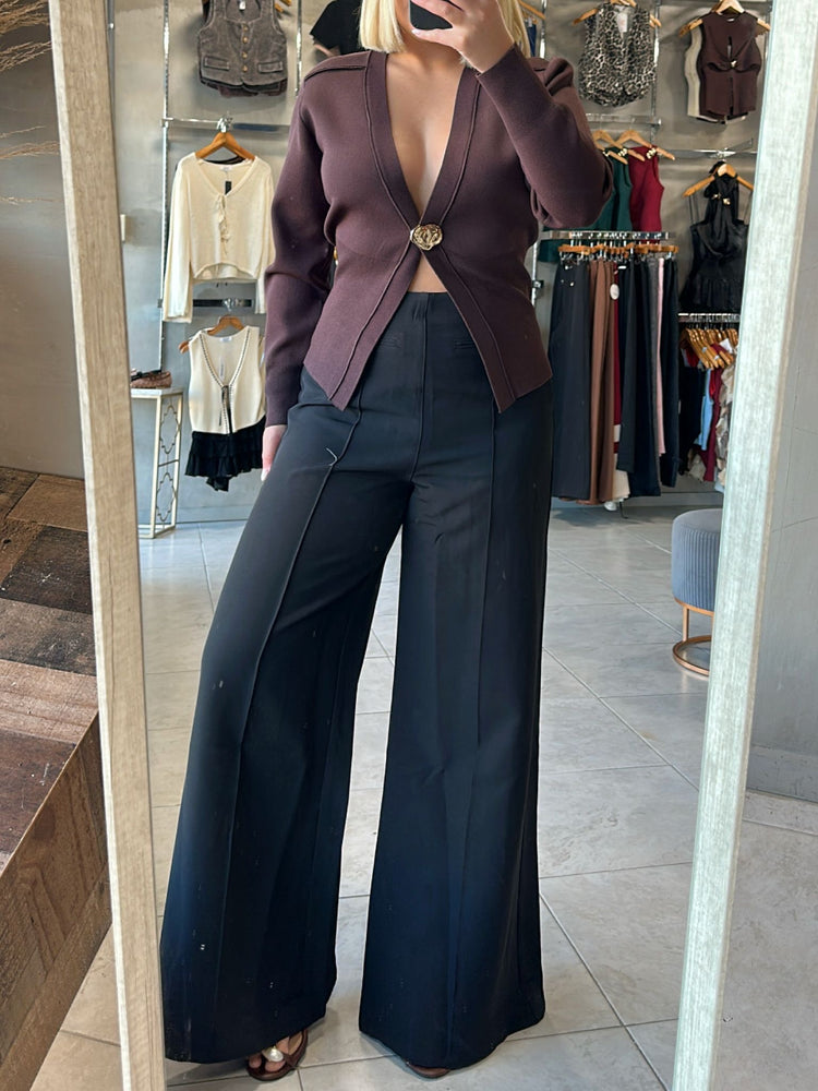 FINAL SALE - Lillian Chocolate Sweater