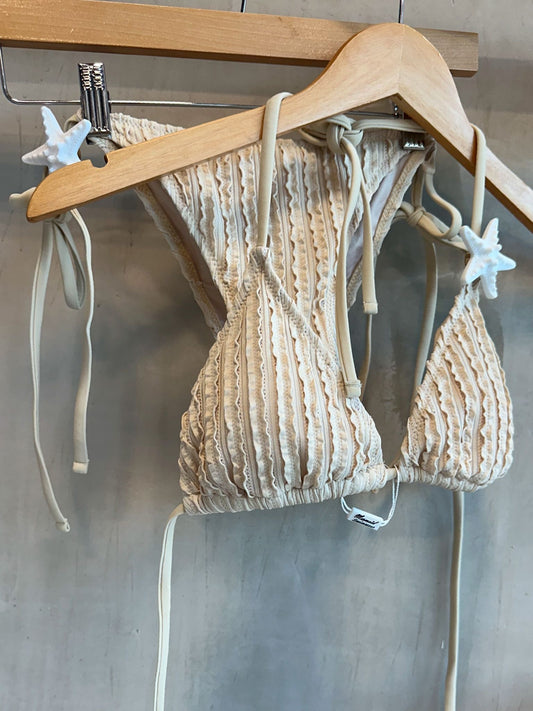 Starfish Textured Sand Two Piece Swimsuit