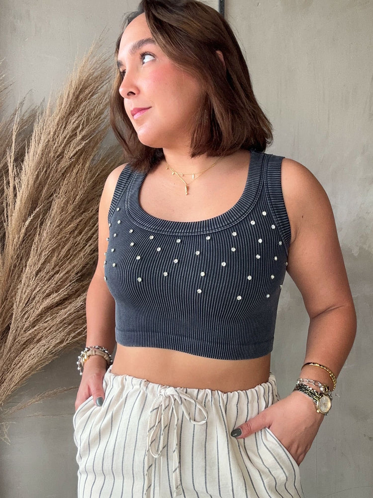 Ambar Black Basic Top