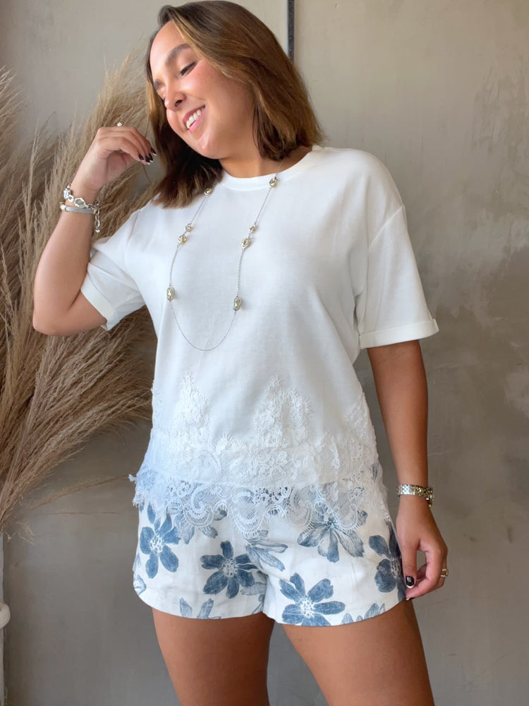 Jani Lace Detailed Tee