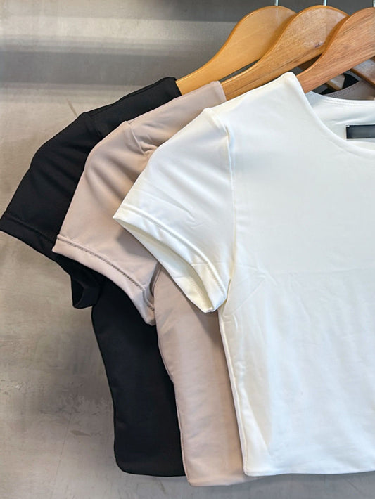 Alani Nude Crop Tee