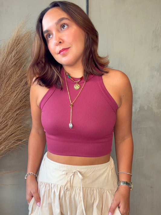 Astrid Berry Tank Basic Top
