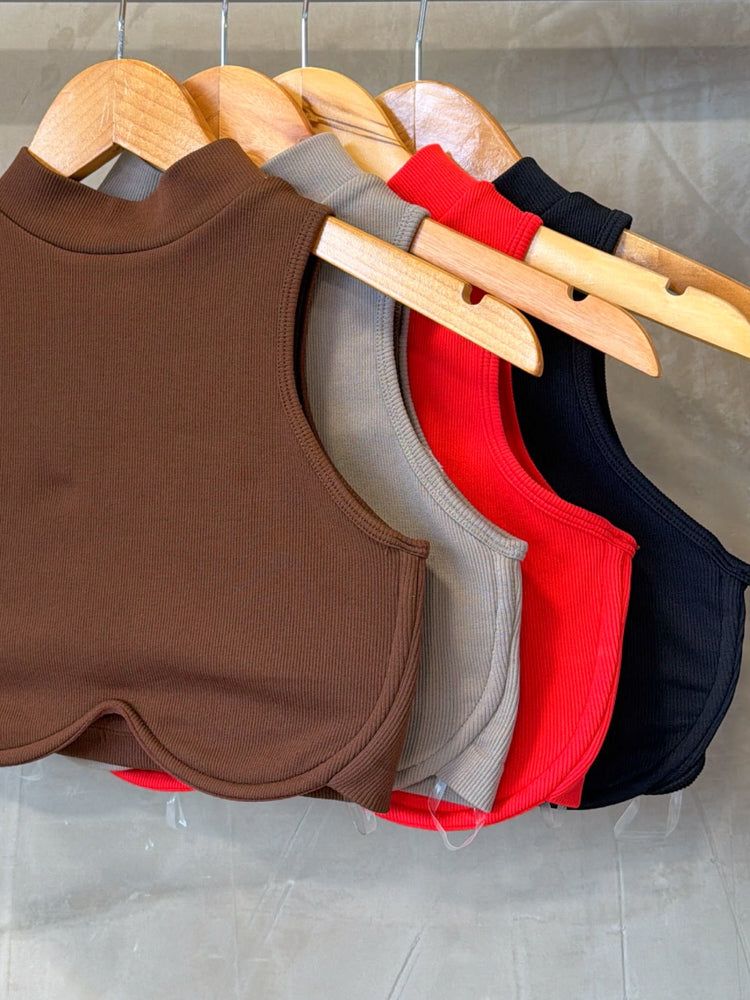 Gretchen Red Crop Top