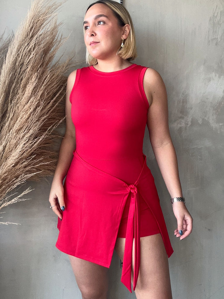 Aryna Red Active Dress