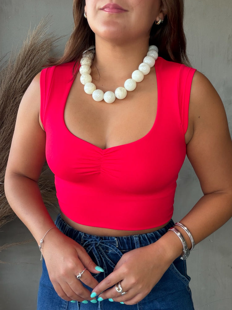 Iliana Red Basic Tank
