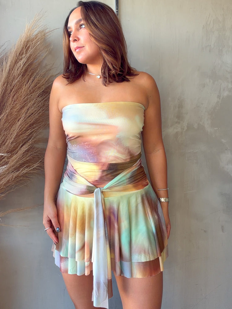 Flora Strapless Mini Dress