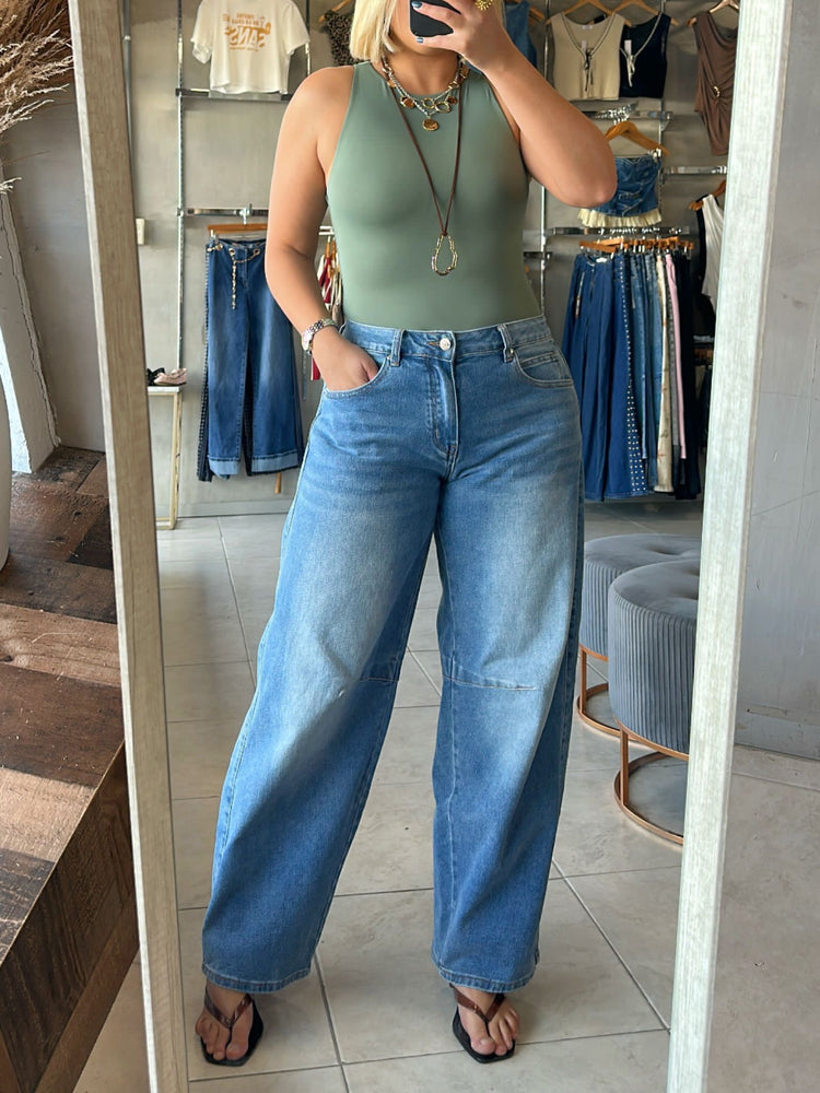 Janinna Barrel Jeans